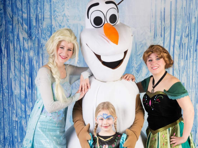 Ontmoet Anna, Elsa en Olaf van Frozen