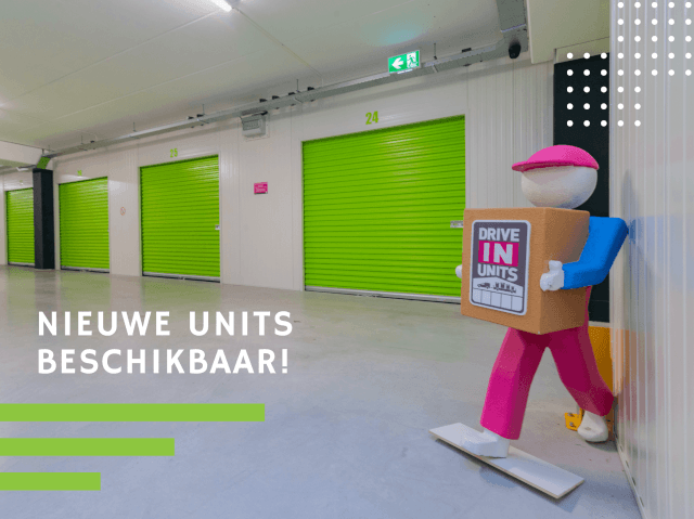 Nieuwe bedrijfsunits beschikbaar!